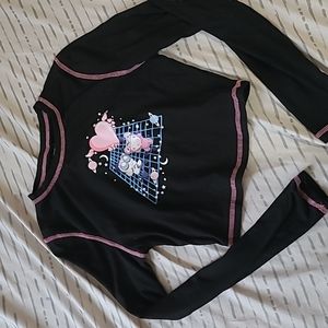 Long sleeve crop top